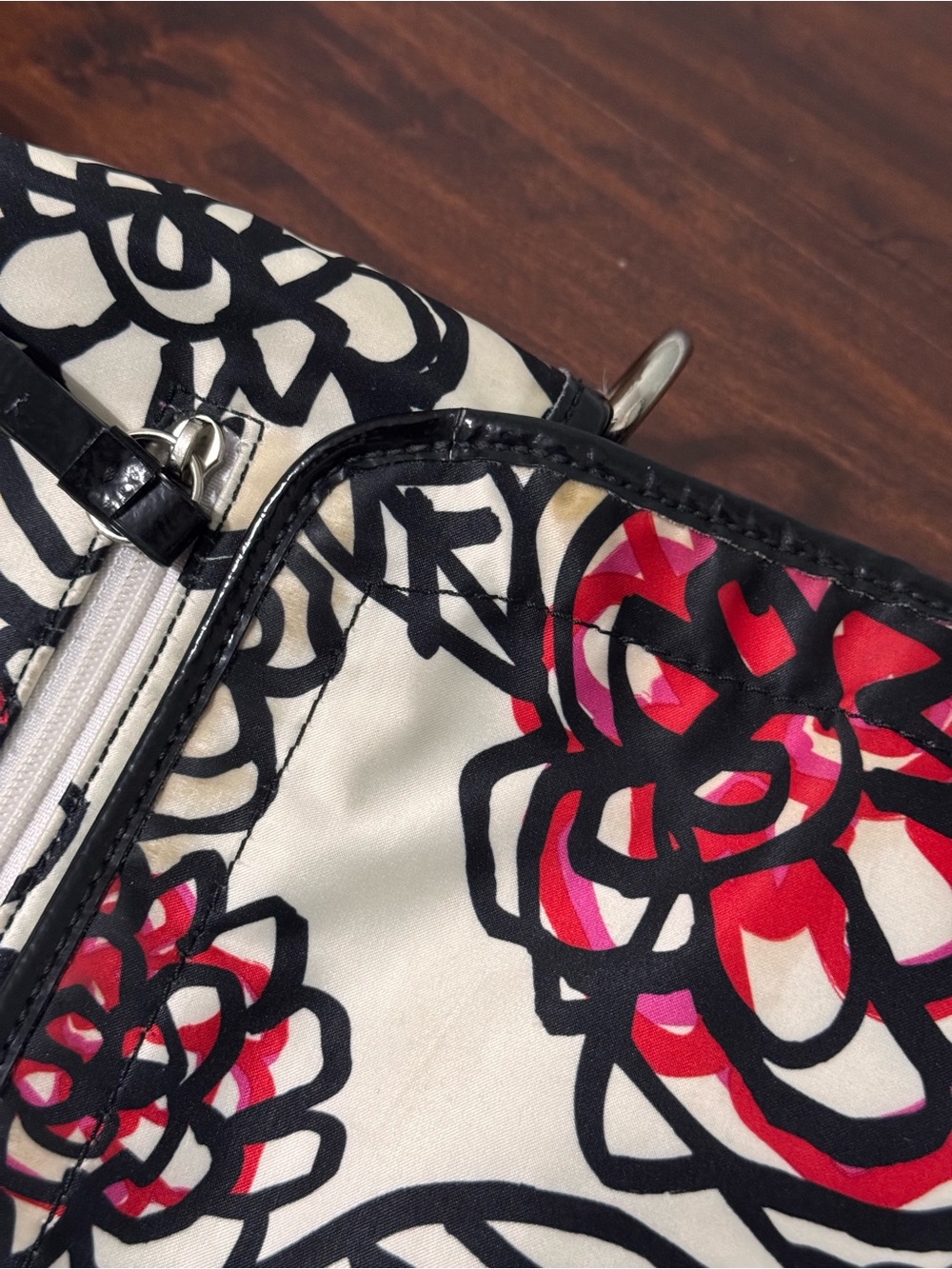 Coach Y2K Sateen Poppy Daisy Kyra Floral Graffiti Large Messenger Crossbody Bag - Picture 12 of 12